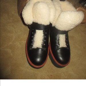 Coach shearling boots